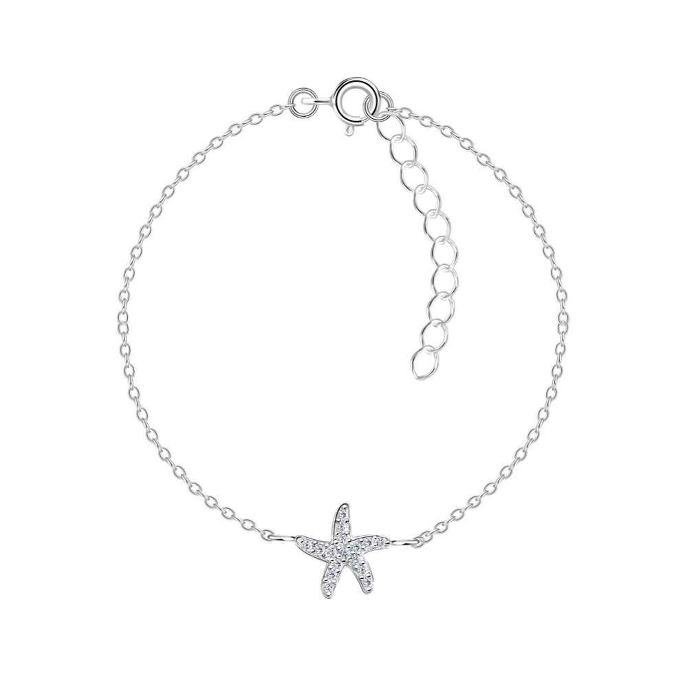 Silver Starfish Bracelet-0