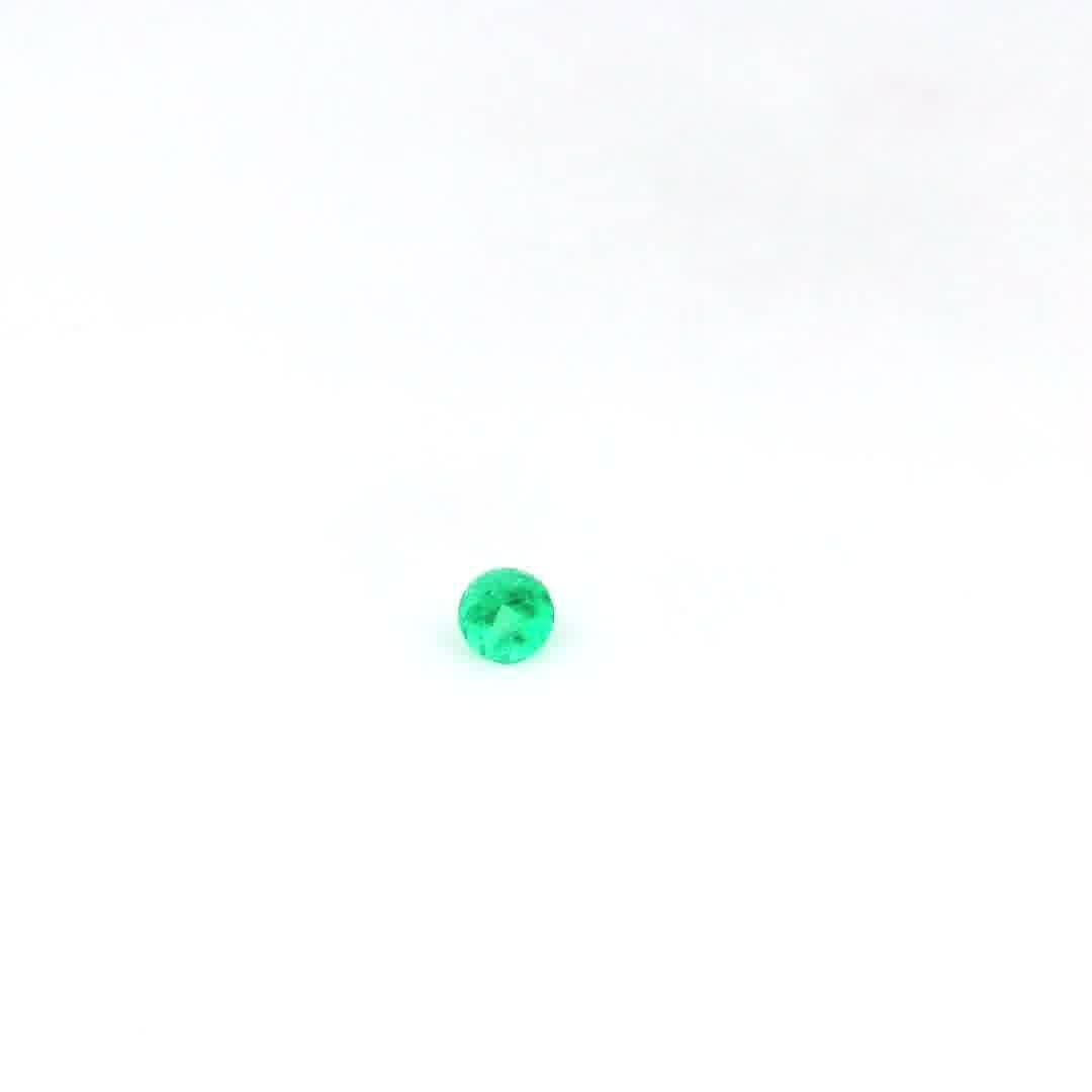 0.13 Carat Round Emerald