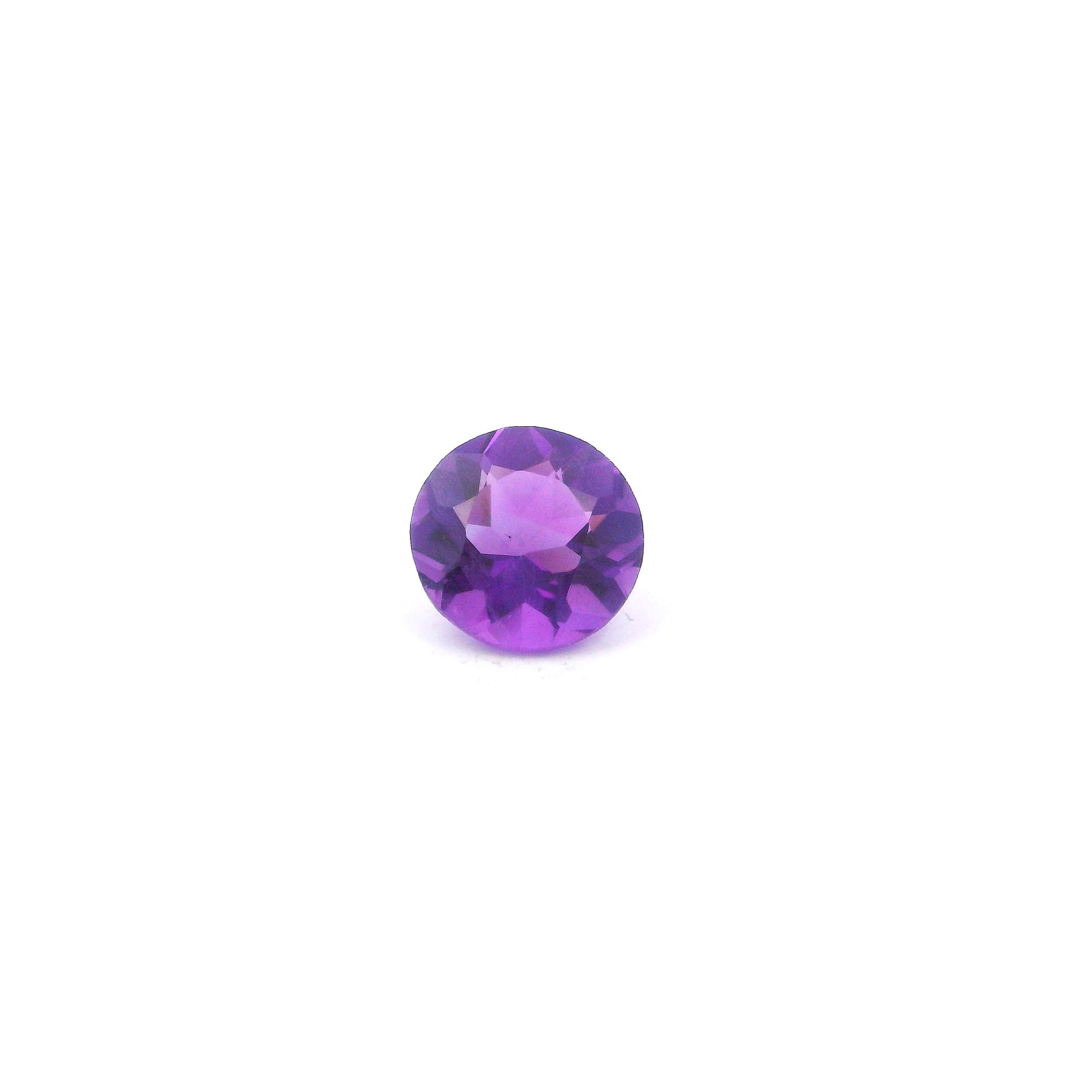 1.08 Carat Round Amethyst