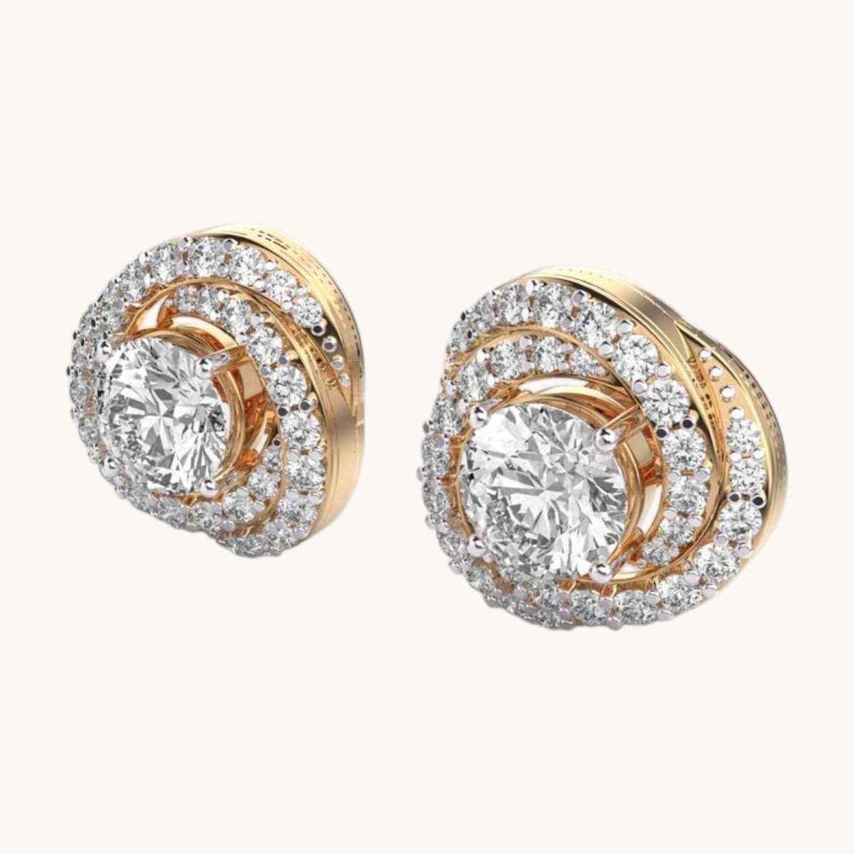 Orb Galaxy Diamond Ear Studs-1