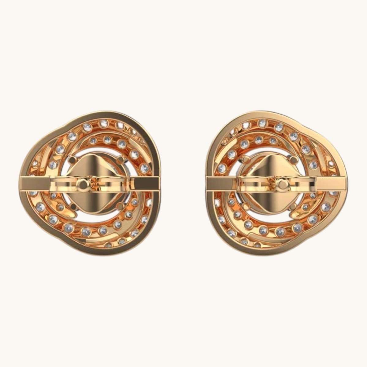 Orb Galaxy Diamond Ear Studs-3