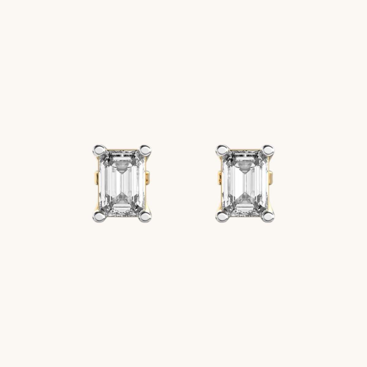 Hannah Emerald Elegance Diamond Ear Studs-0