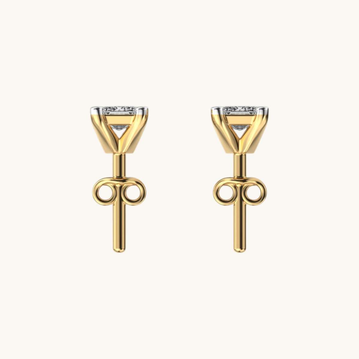 Hannah Emerald Elegance Diamond Ear Studs-3
