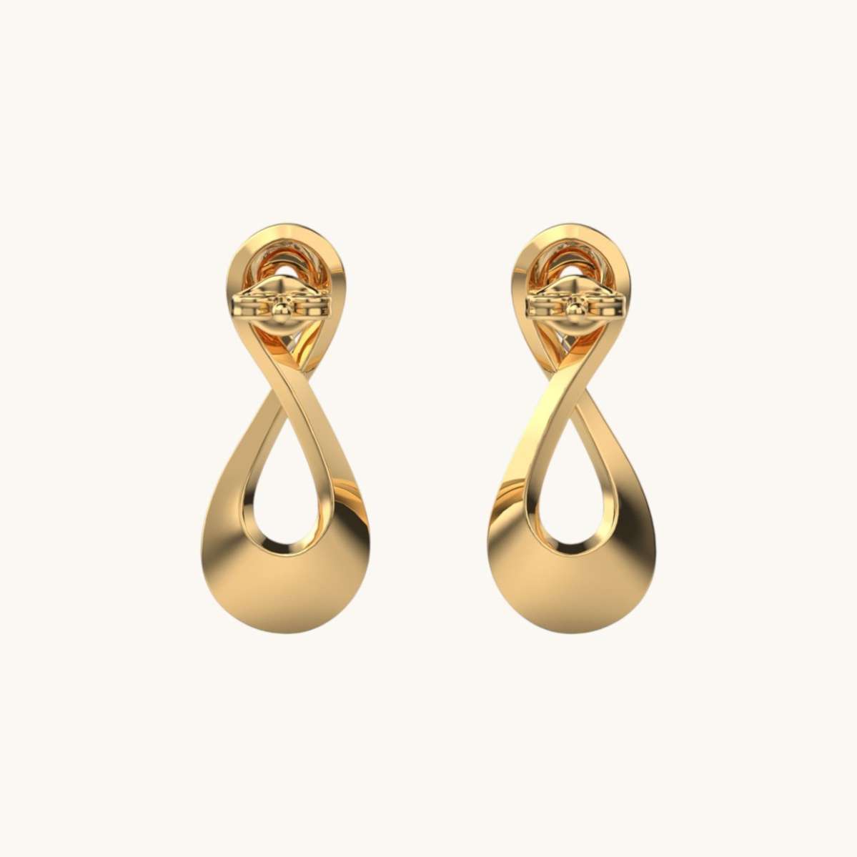 Infinity Diamond Encrusted Earrings-3