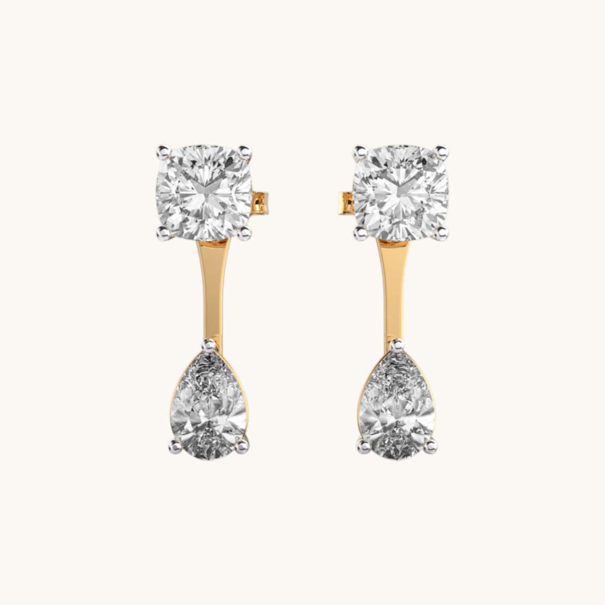 Cascade Droplets Diamond Earrings-0