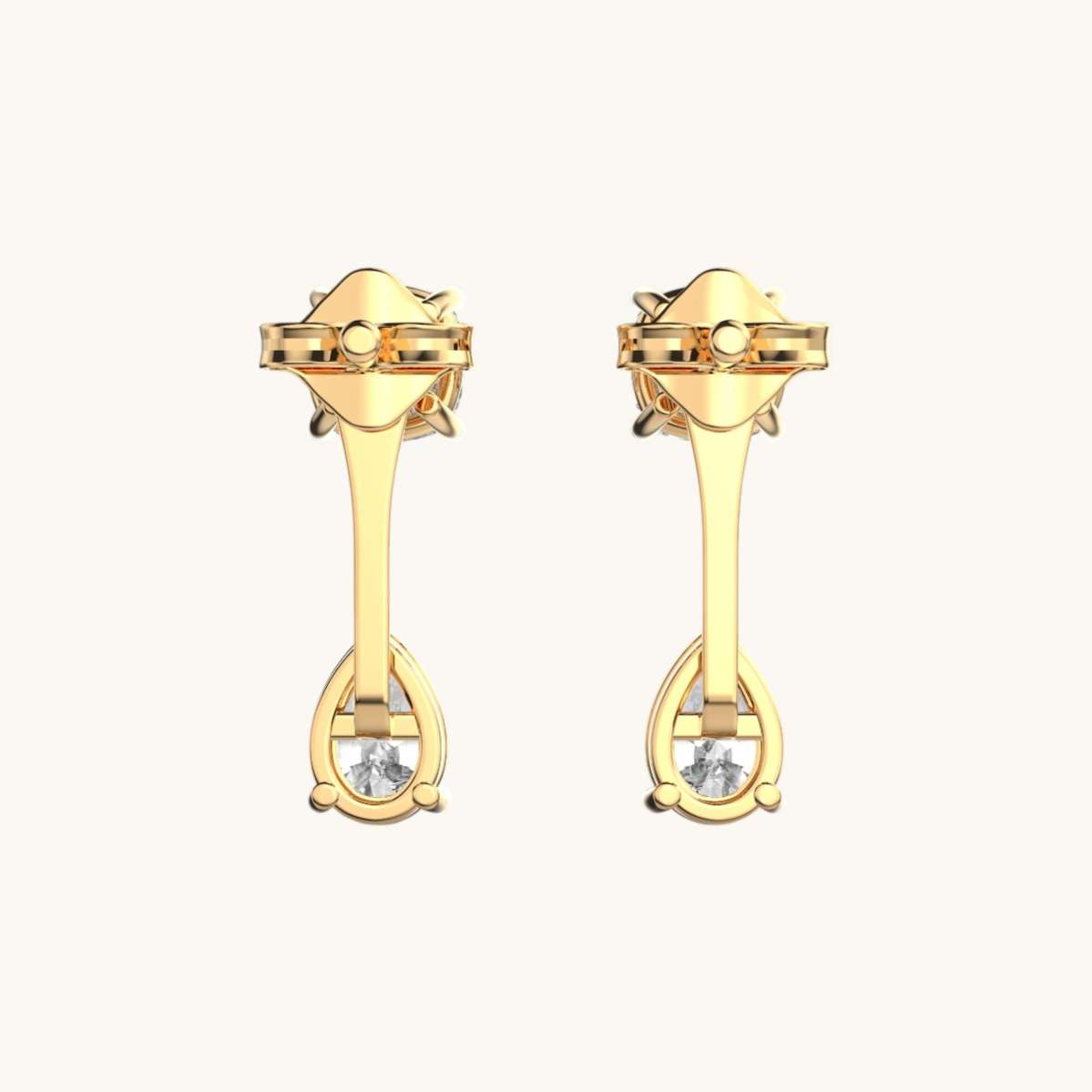 Cascade Droplets Diamond Earrings-3