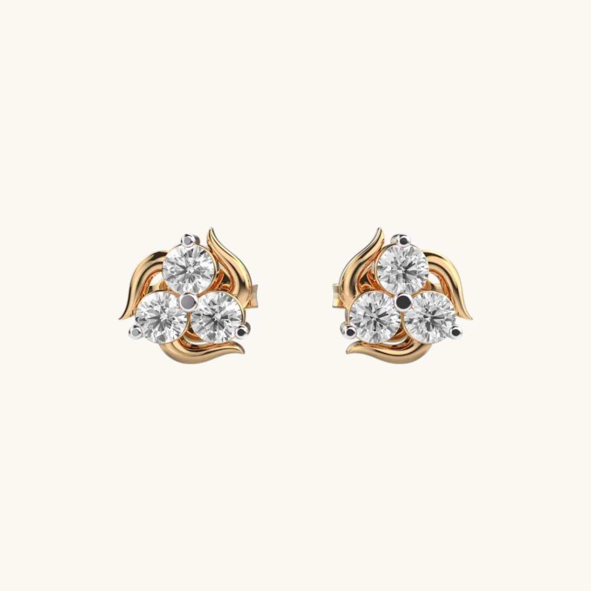 Blooming Diamond Earrings-0