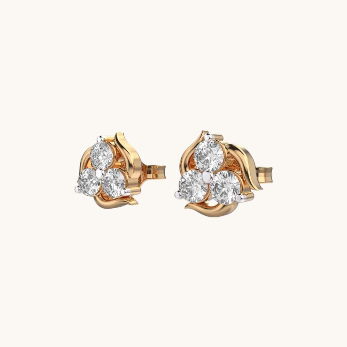 Blooming Diamond Earrings-1