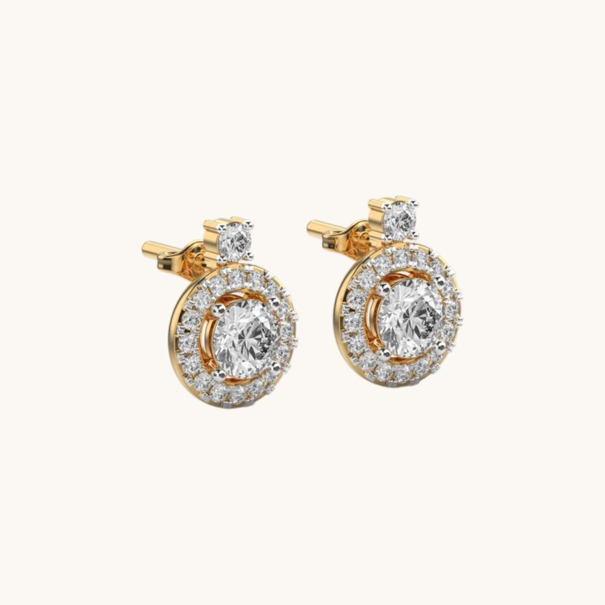 Divine Diamond Ear Studs-1