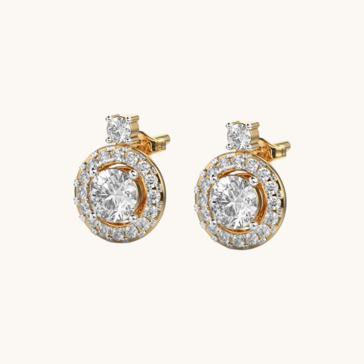 Divine Diamond Ear Studs-2