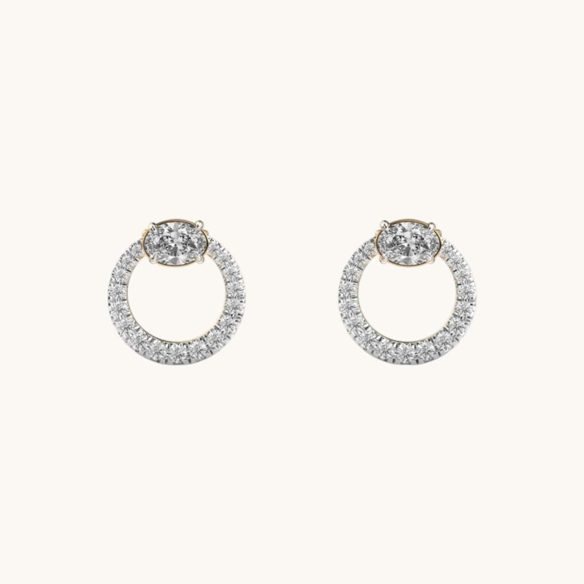 Peregrine Diamond Ear Studs-0
