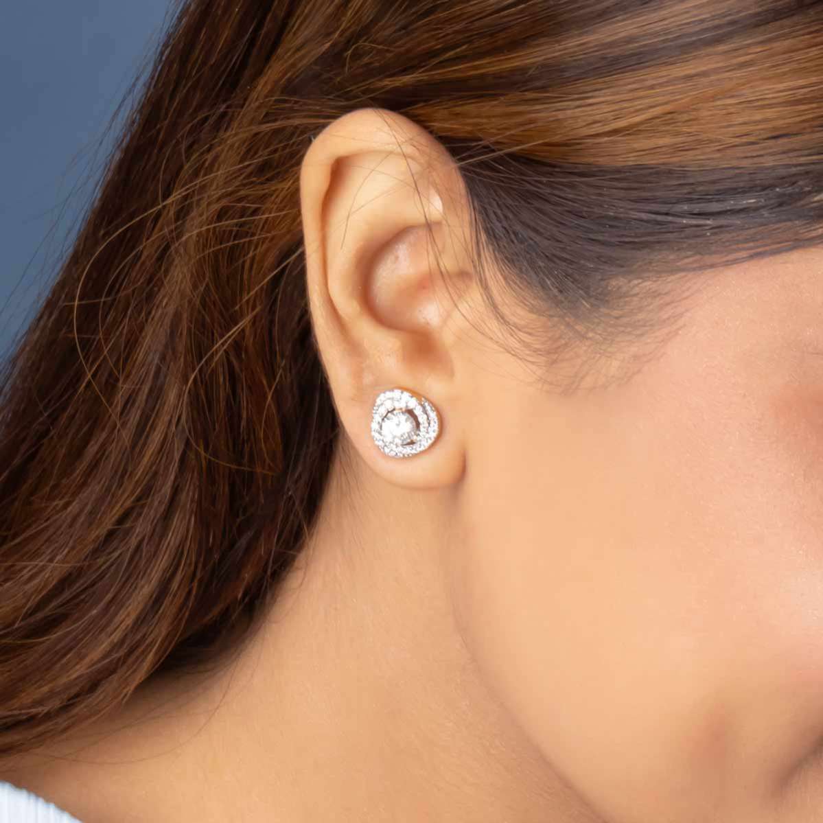 Orb Galaxy Diamond Ear Studs-4