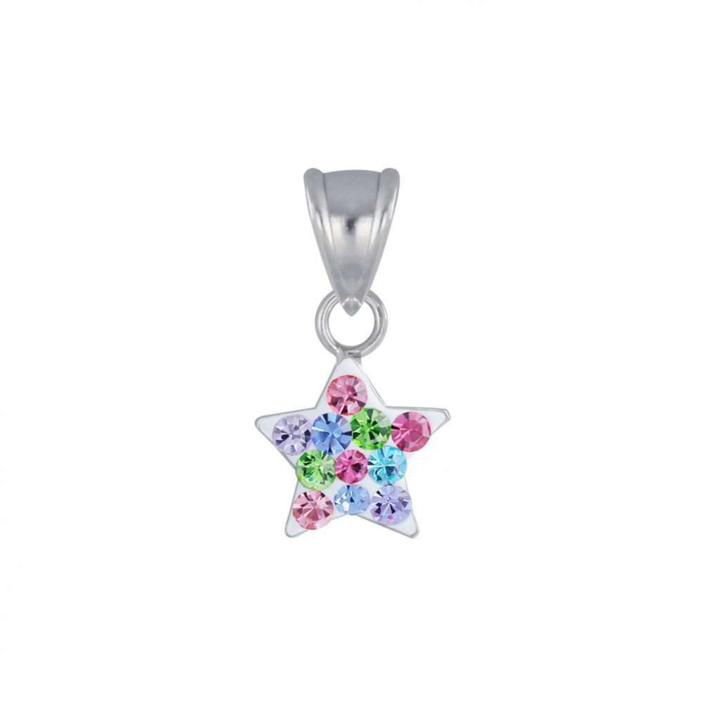 Silver Star Crystal Pendant-0