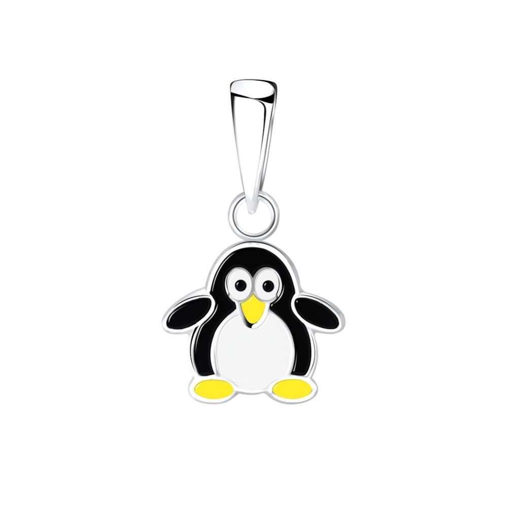 Silver Penguin Pendant-0