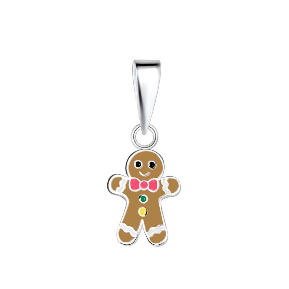 Silver Gingerbread Pendant-0