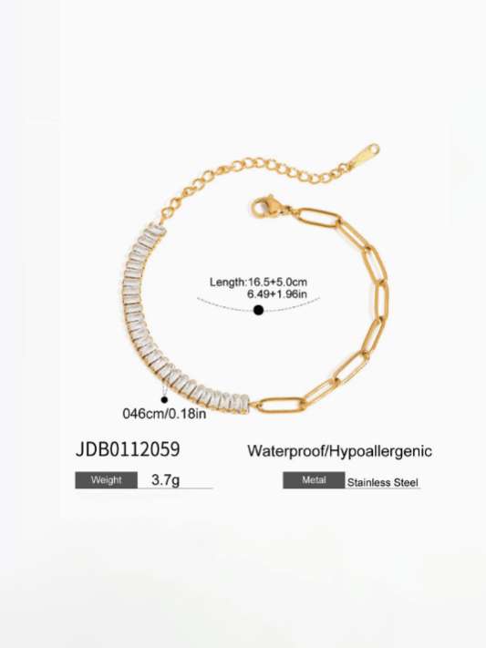 Becker CZ Chain Bracelet-2