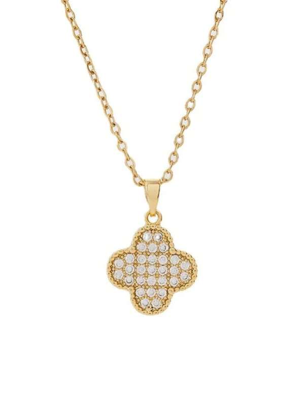 CZ Clover Necklace-1
