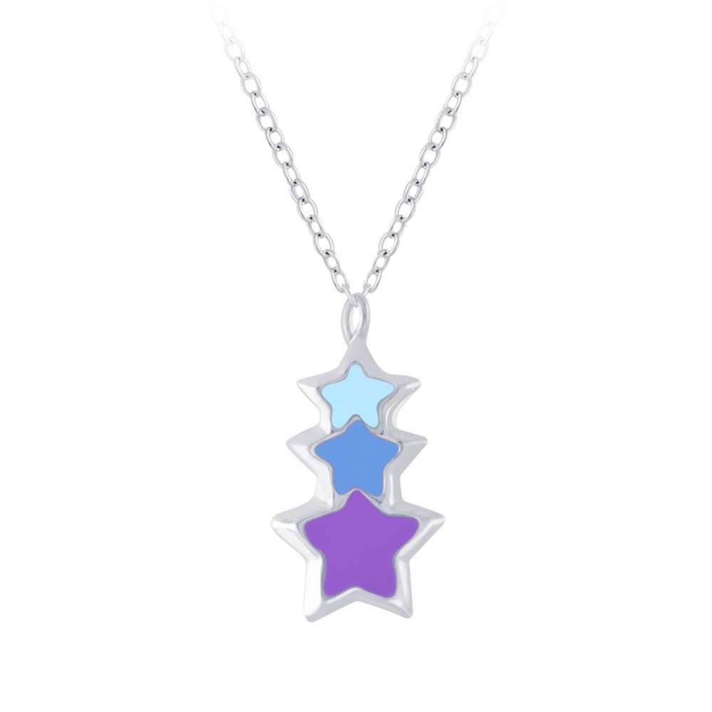 Silver Stars Necklace-0