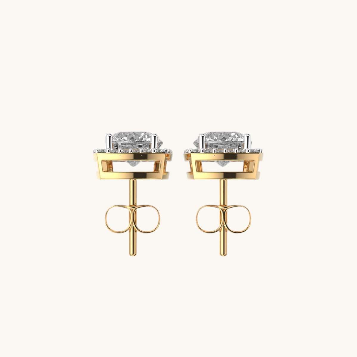 Grace Charming Quads Diamond Studs-2