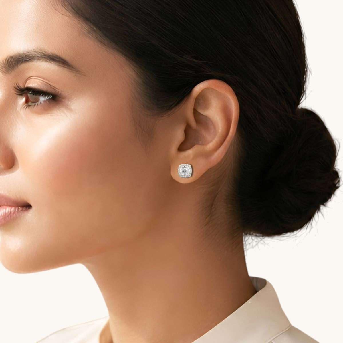 Grace Charming Quads Diamond Studs-4